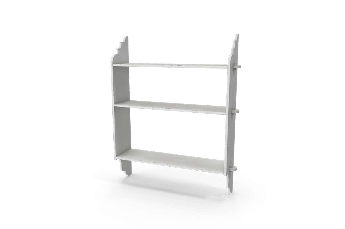 Under-Bed Storage. Wall-mounted shelving provides a convenient storage solution without taking up valuable floor space.