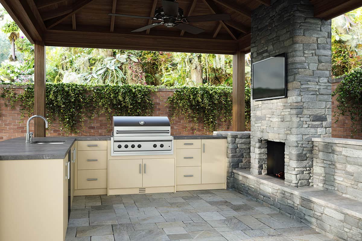 Crafting the Perfect Outdoor Kitchen: Design Considerations with Cabinets