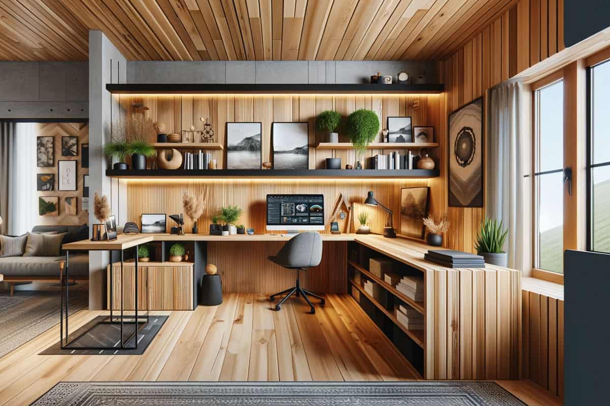 Sleek and Sustainable Home Office