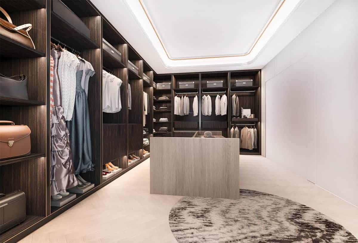 Walk-in closet flooring options for Sarasota, FL residences - TRU Home Pros